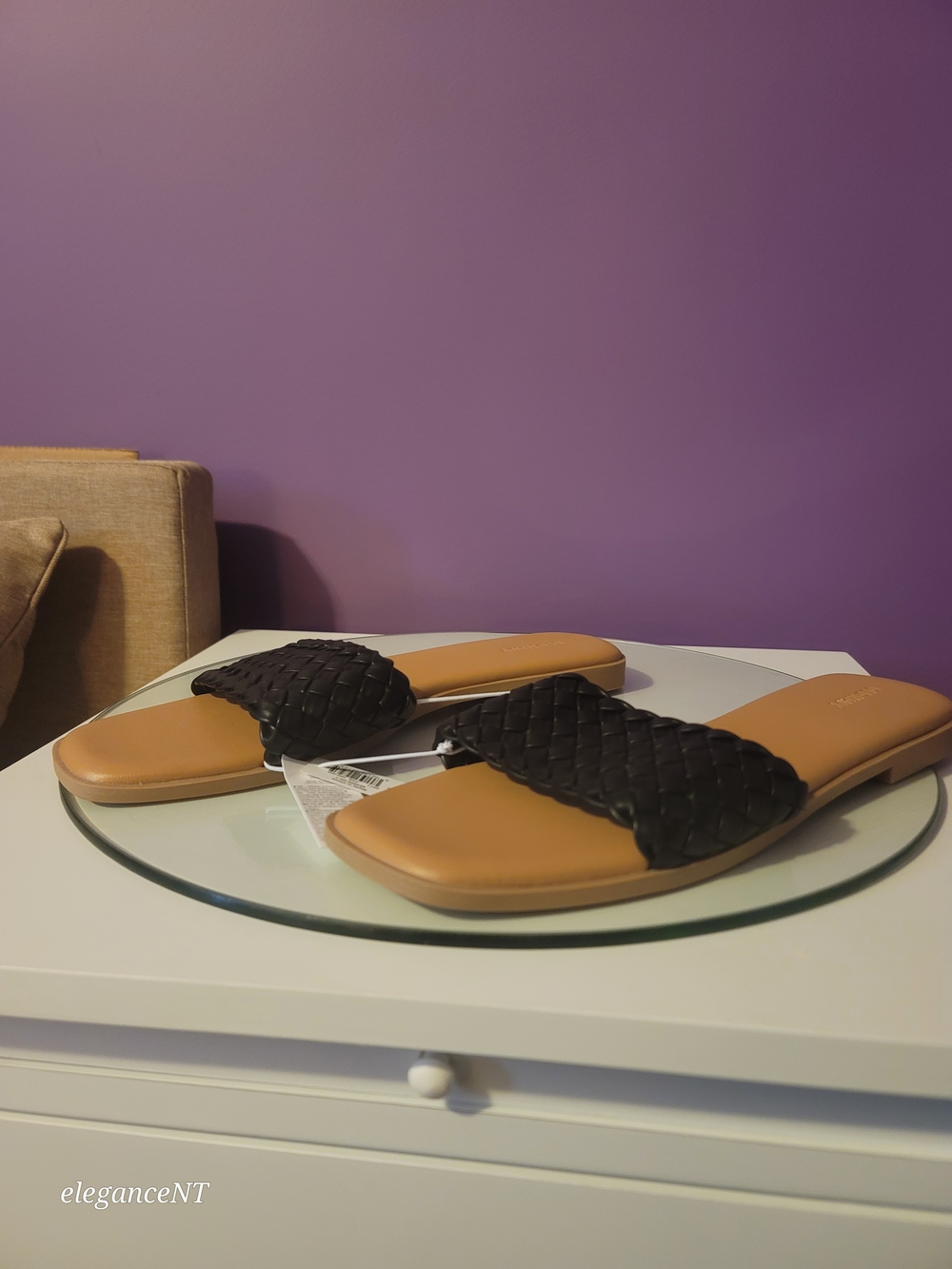 Old Navy Footbed Slide Sandals with Black Woven Strap Sz: 11 NWT - Picture 2 of 11